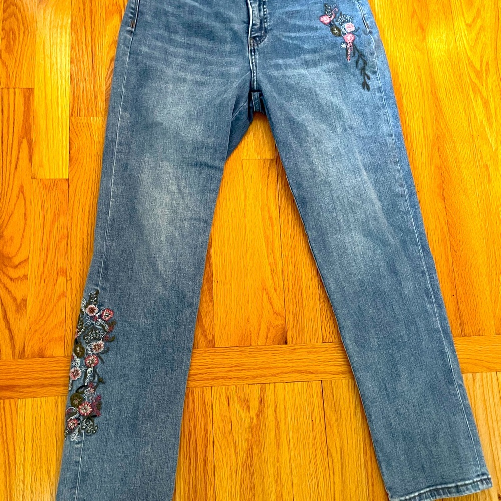 Soft Surroundings Embroidered Jeans